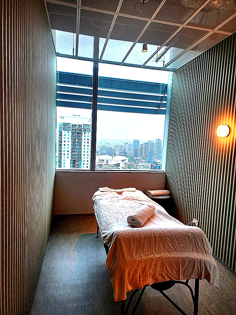 Corporate massage setup