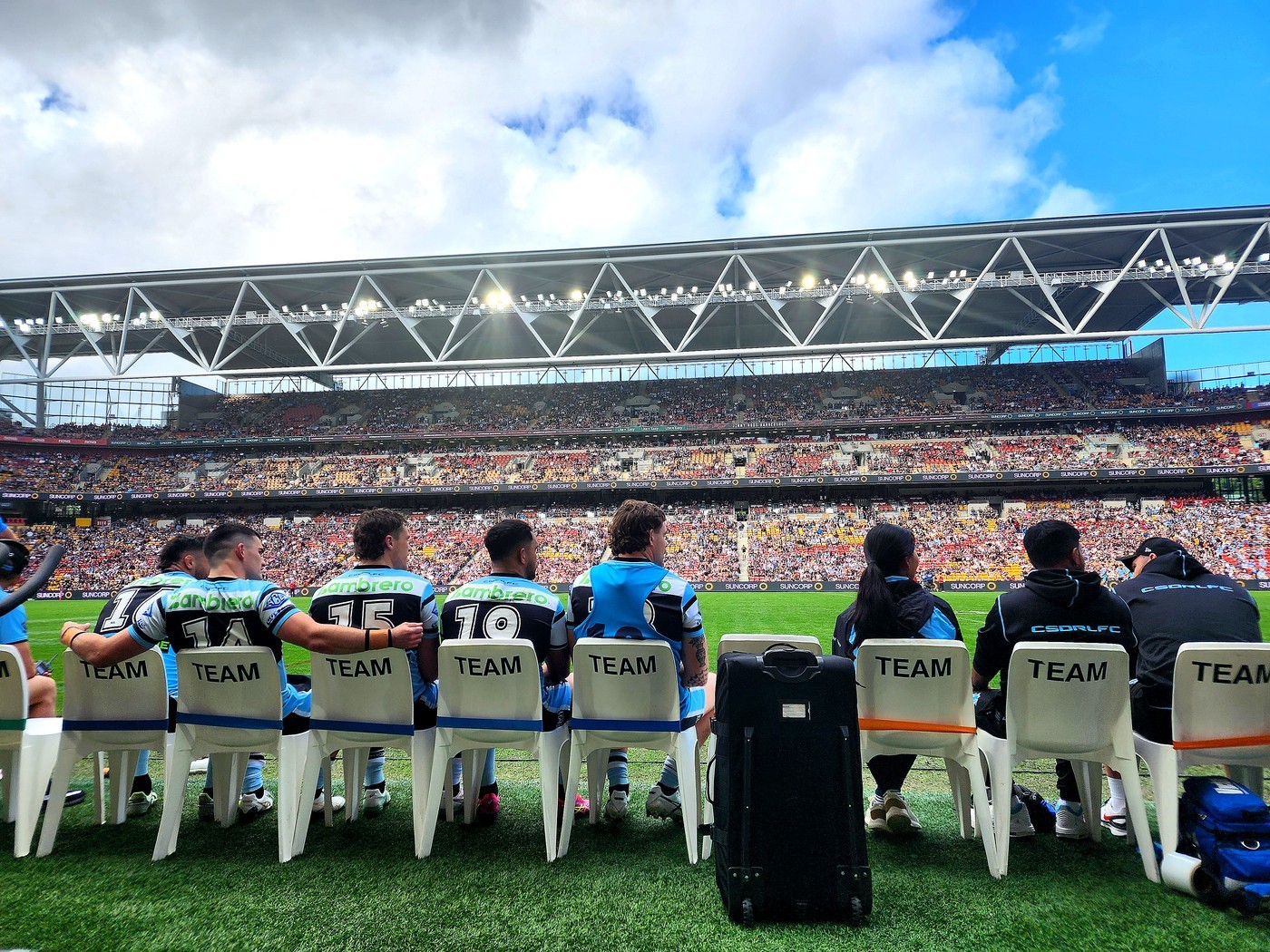 Women's NRL pre-game Bec Girdler athlete support